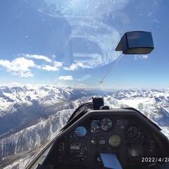 Flugwegposition um 13:05:39: Aufgenommen in der Nähe von 38024 Peio, Autonome Provinz Trient, Italien in 3442 Meter